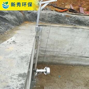 水下搅拌机现场安装使用效果